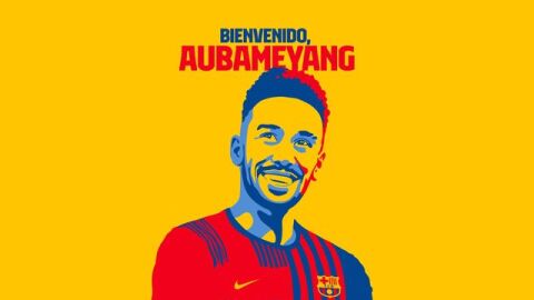 Oficial: Aubameyang ya es nuevo jugador del Barcelona