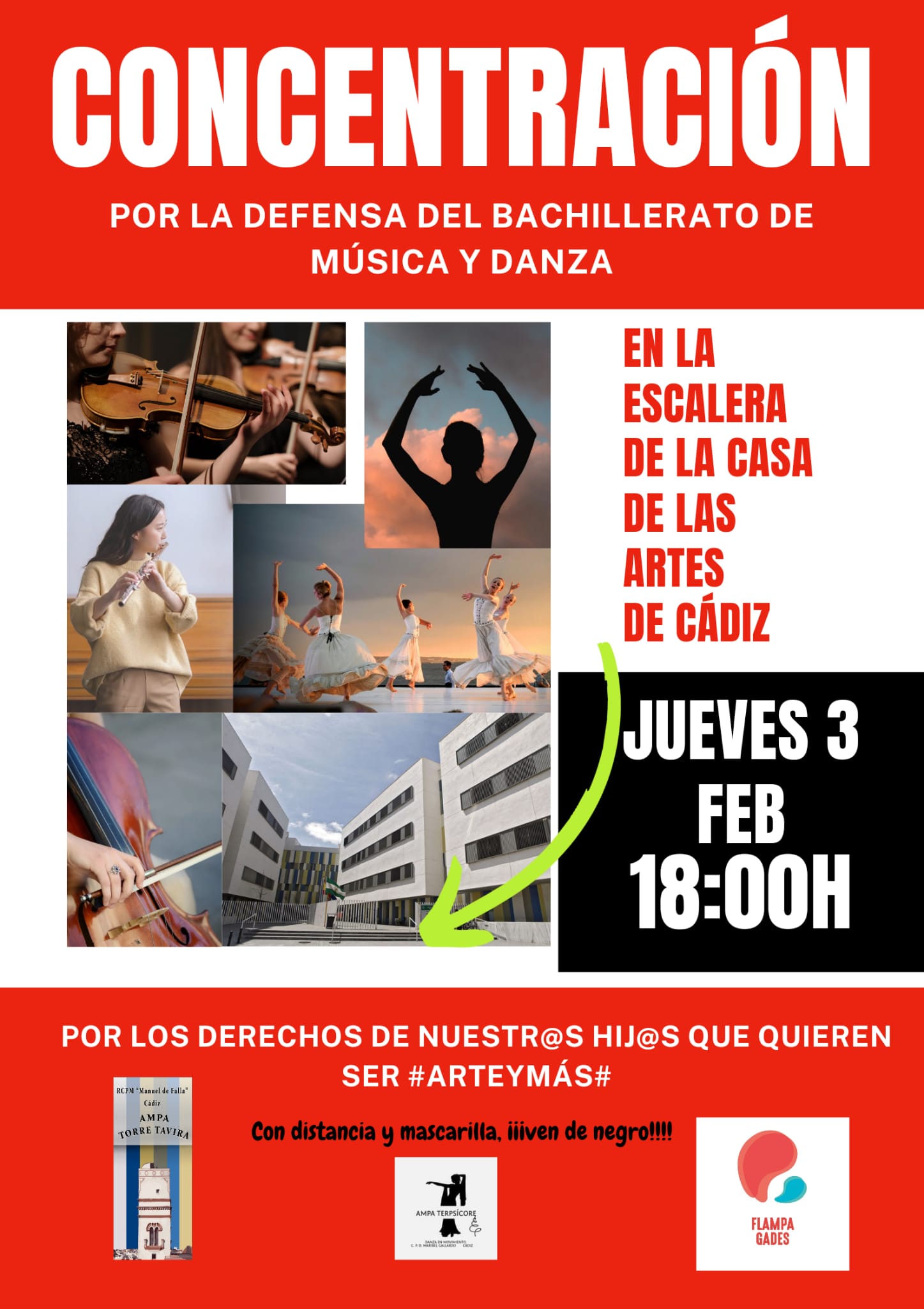Familias de Cádiz se manifiestan para reclamar un cambio normativo en el bachillerato musical. Familias de Cádiz se manifiestan para reclamar un cambio normativo en el bachillerato musical.