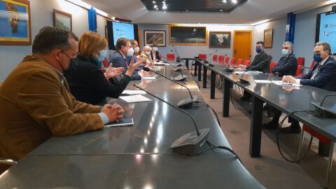 Reuni&oacute;n de alcaldes con el Principado