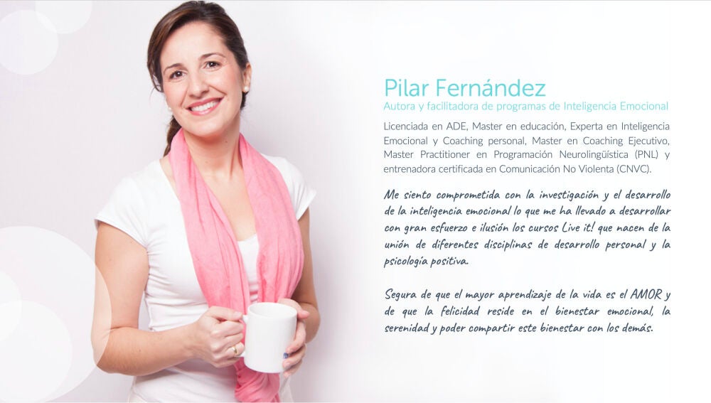 Tarjeta de presentación sobre Pilar Fernández