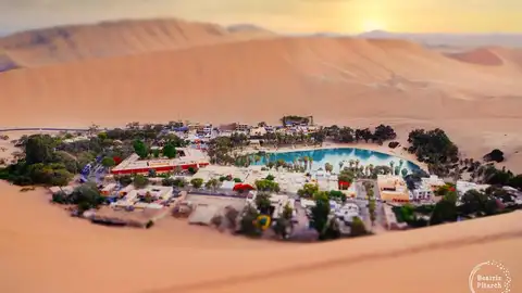 Oasis de Huacachina en Perú Oasis de Huacachina en Perú