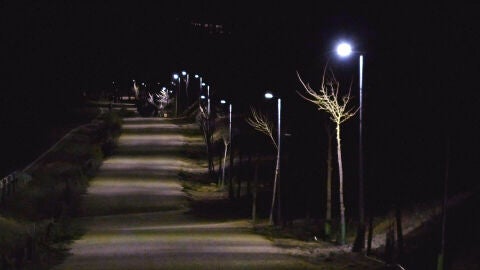Camino de San Isidro iluminado