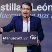 El presidente de la Junta de Castilla y León y candidato del PP en las elecciones autonómicas del próximo 13 de febrero, Alfonso Fernández Mañueco