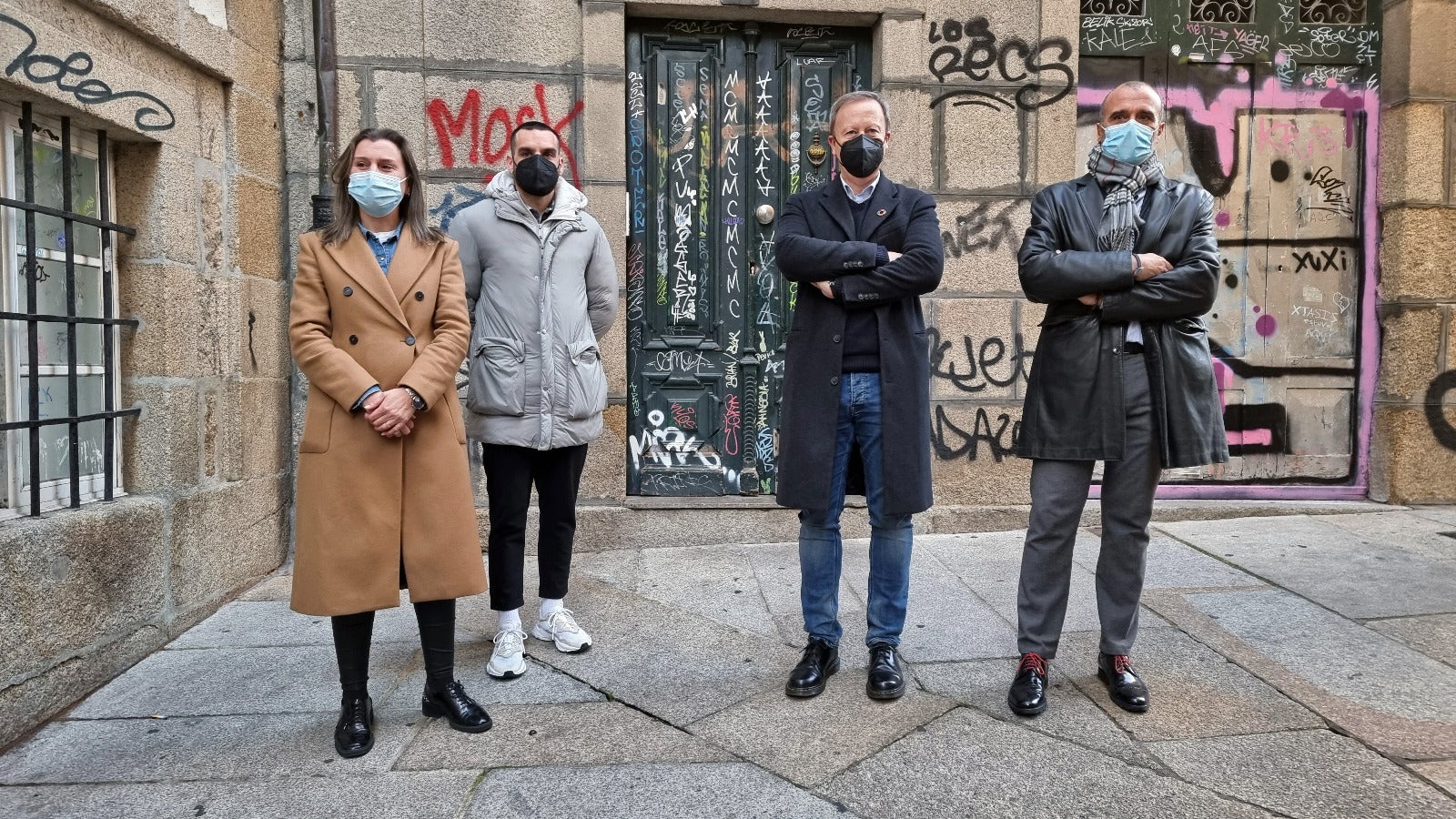 O Psoe insta a pór en marcha un plan de choque para limpieza de pintadas O Psoe insta a pór en marcha un plan de choque para limpieza de pintadas