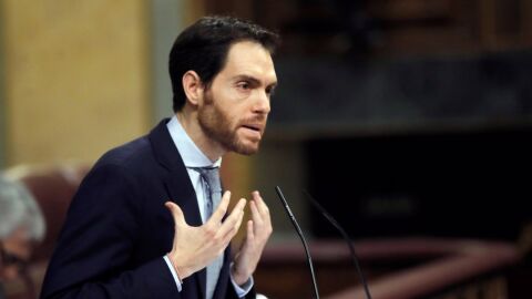 El diputado de UPN, Sergio Sayas, en una intervenci&oacute;n en el Congreso
