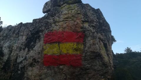 Bandera de Espa&ntilde;a en las pinturas rupestres