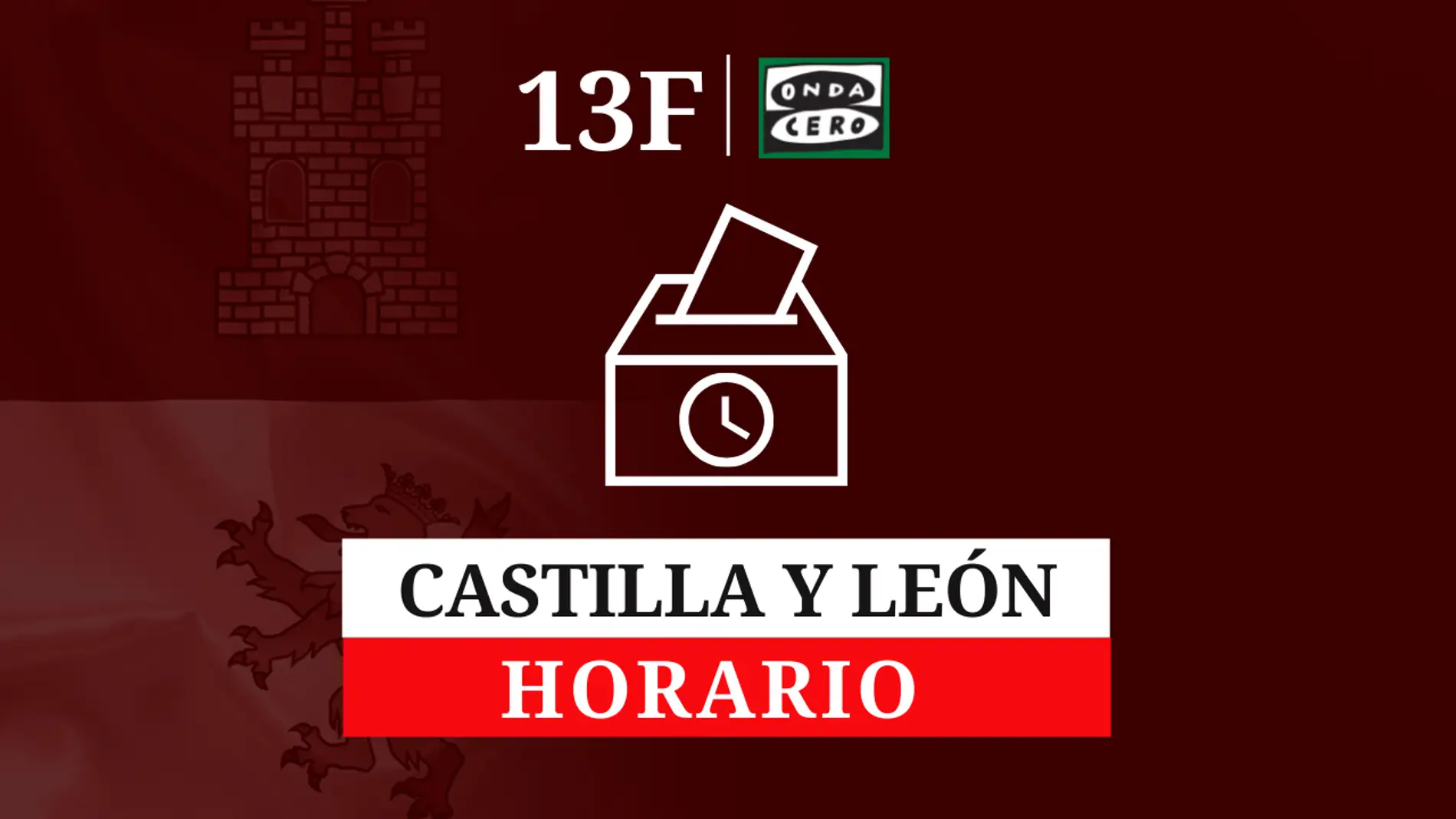 Horario de las elecciones en Castilla y León