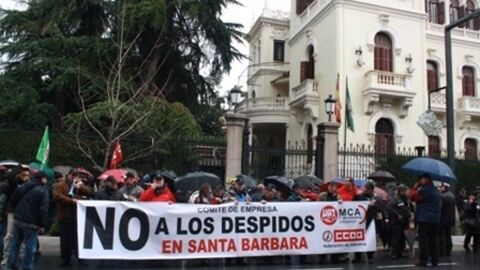 Protesta de los trabajadores en una imagen de archivo