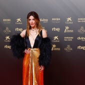Barbara Lennie en la alfombra roja de los Premios Goya
