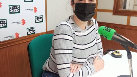 Cristina L&oacute;pez Zamora en los estudios de Onda Cero Ciudad Real