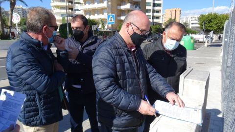 Firma de recepci&oacute;n obras Avenida Mariners La Vila