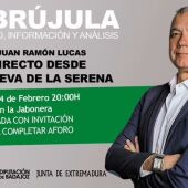 Hoy 'La Brújula' con Juan Ramón Lucas desde La Jabonera de Villanueva de la Serena 