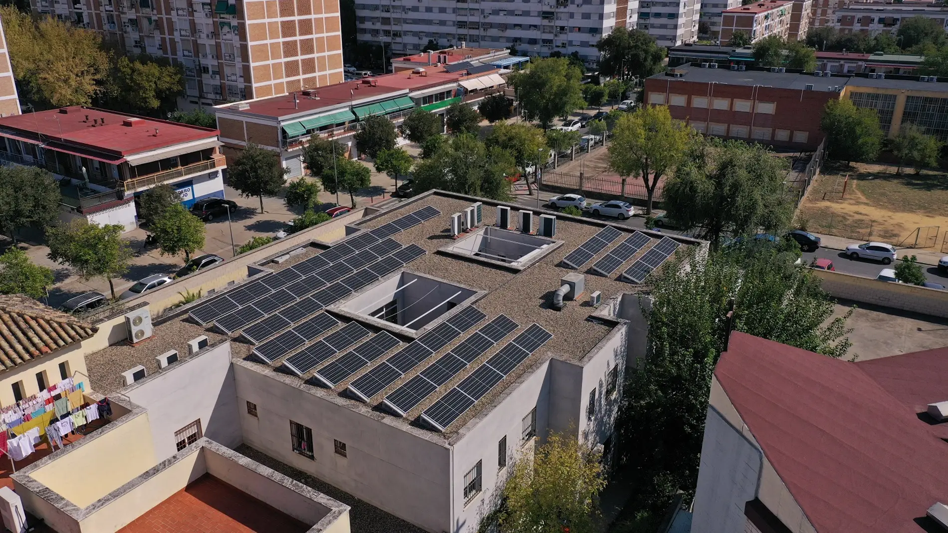 Instalación fotovoltaica de Cáritas Córdoba