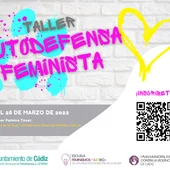Cartel del taller de autodefensa feminista impulsado por el Ayuntamiento de Cádiz Cartel del taller de autodefensa feminista impulsado por el Ayuntamiento de Cádiz