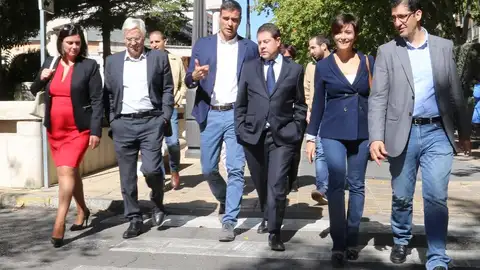 Pedro Sánchez en una visita anterior que hizo a Puertollano Pedro Sánchez en una visita anterior que hizo a Puertollano