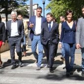Pedro Sánchez en una visita anterior que hizo a Puertollano