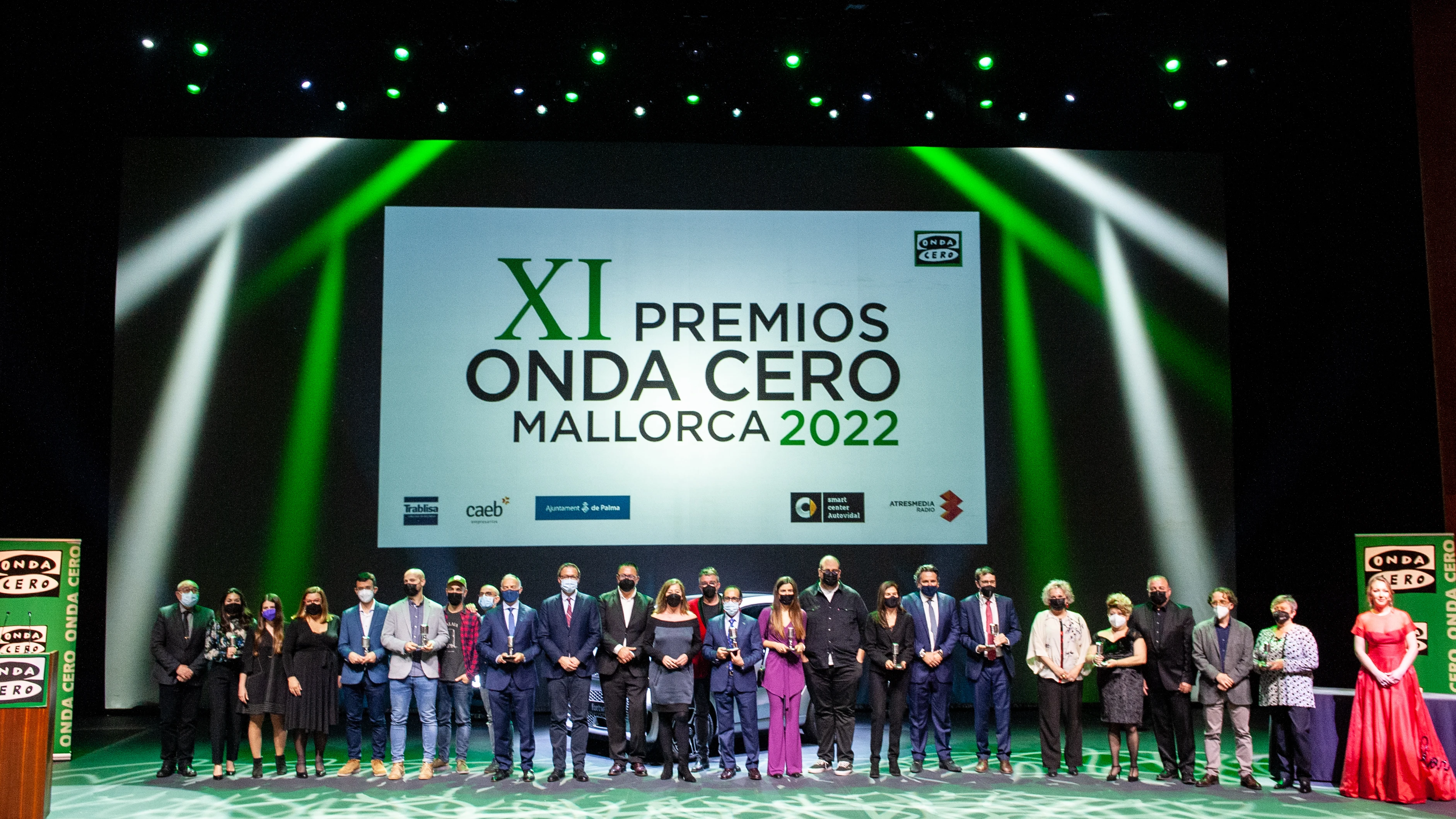Foto de familia de los Premios Onda Cero Mallorca 2022