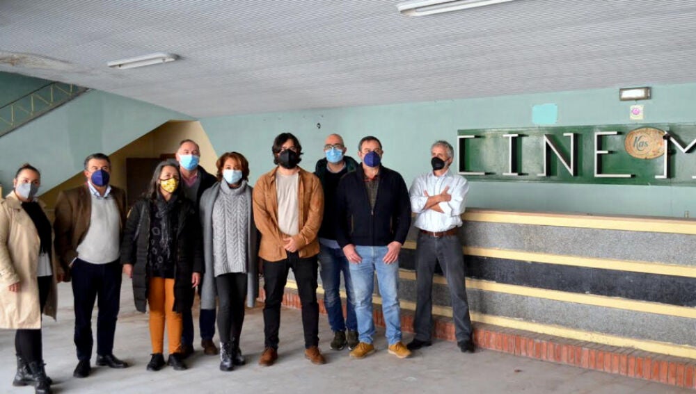Equipo de Gobierno en la visita de hoy