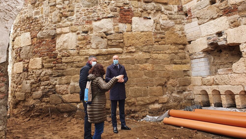 Muralla tardorromana en la Era del Moro en León Muralla tardorromana en la Era del Moro en León