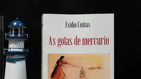 Portada do libro "As gotas de mercurio" de Exidio Cuíñas Más de Uno Pontevedra