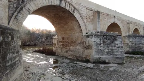 Puente Romano de Córdoba. Sin agua Puente Romano de Córdoba. Sin agua