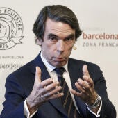 El expresidente del Gobierno, José María Aznar, en un acto