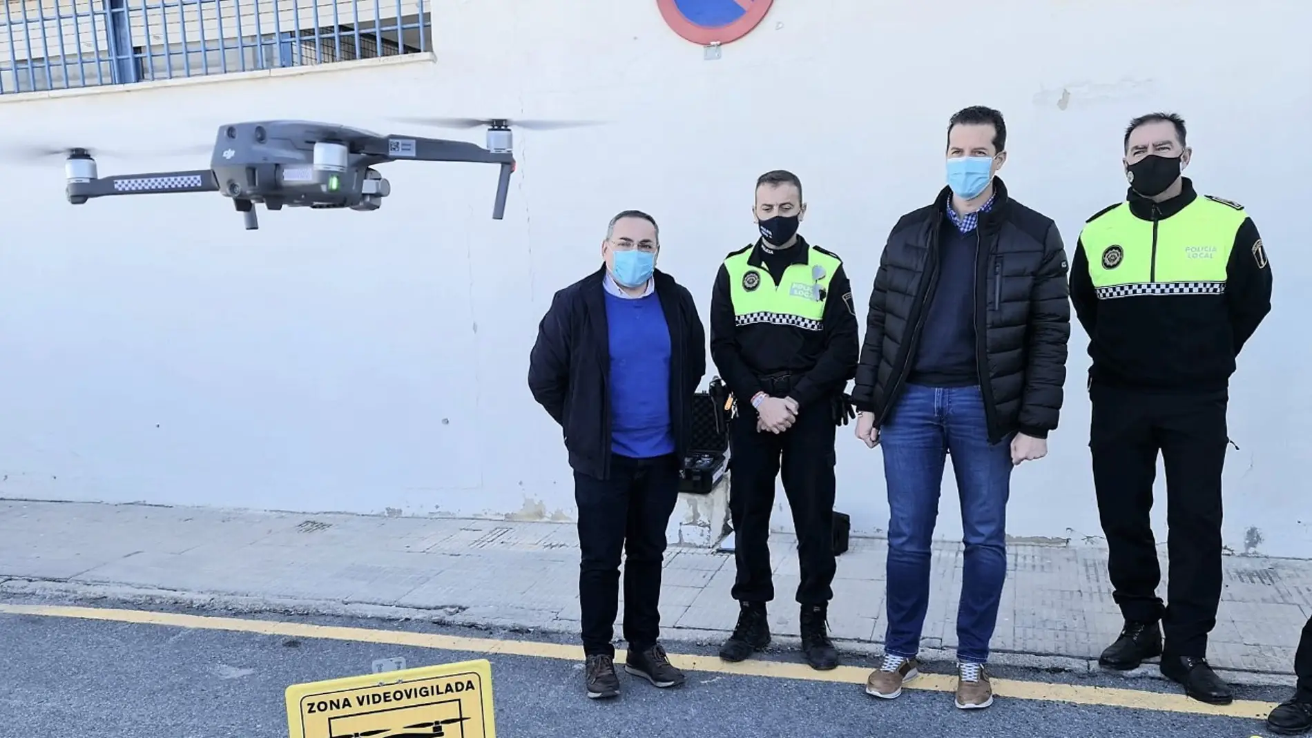 Presentación de los drones adquiridos por la Policía Local de Elda.