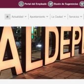 Imagen nueva página web del Ayuntamiento de Valdepeñas