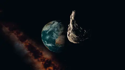 Un asteroide junto a la Tierra Un asteroide junto a la Tierra