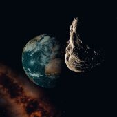 Un asteroide junto a la Tierra