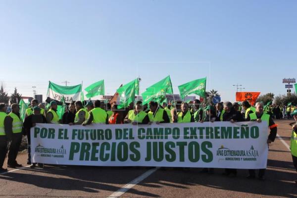 Agricultores y Ganaderos extremeños cortan hoy la N430 entre Don Benito y Miajadas Agricultores y Ganaderos extremeños cortan hoy la N430 entre Don Benito y Miajadas