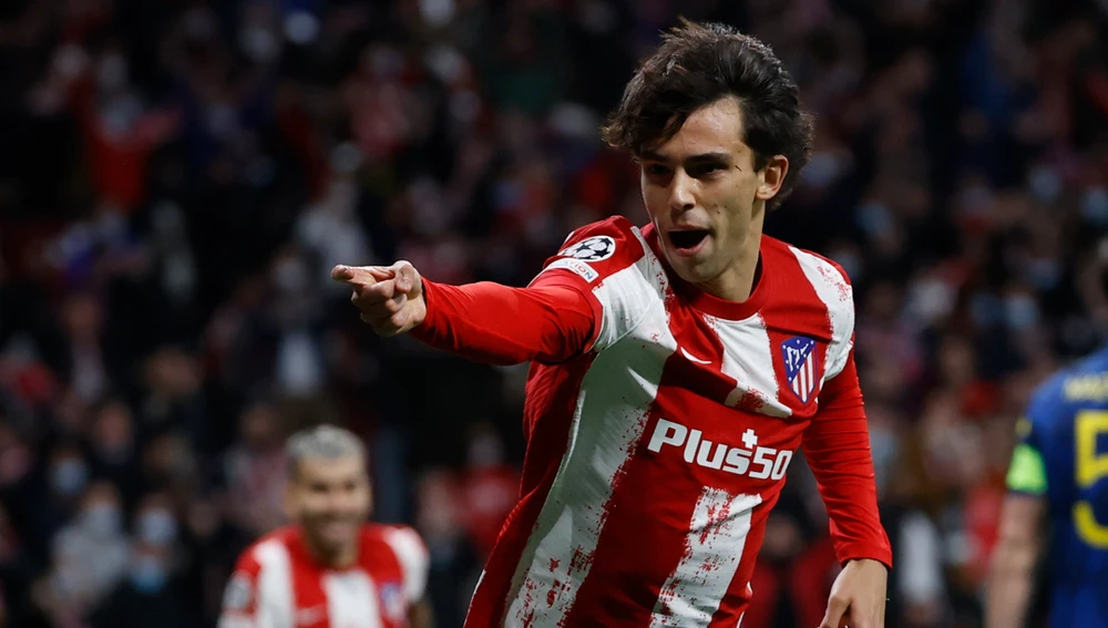 Joao Felix celebra el gol marcado ante el United en Champions Joao Felix celebra el gol marcado ante el United en Champions