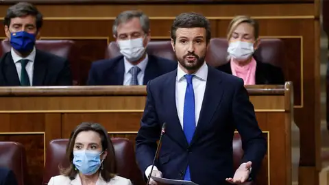 Pablo Casado, en el Congreso de los Diputados. Pablo Casado, en el Congreso de los Diputados.