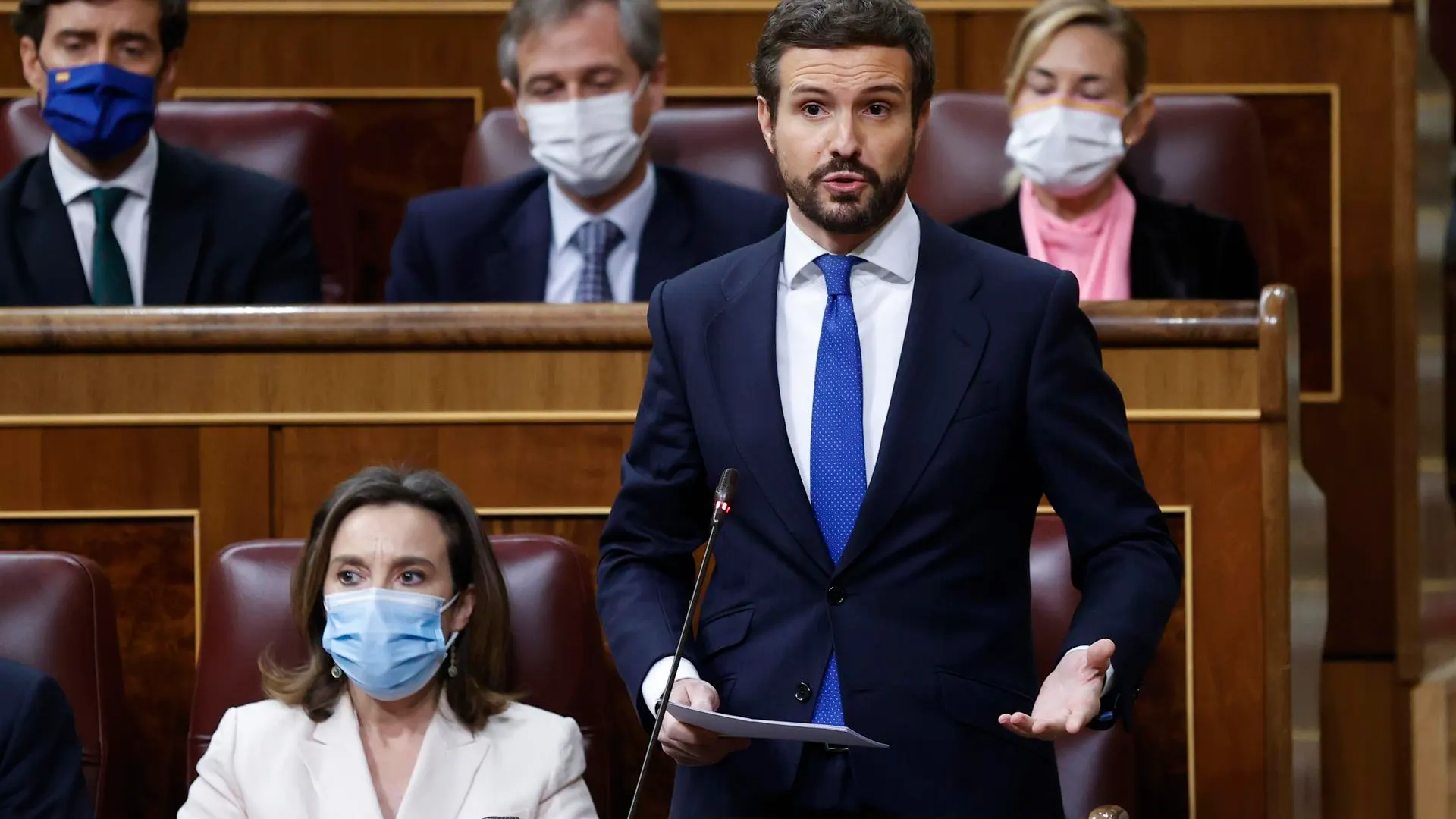 Pablo Casado, en el Congreso de los Diputados.