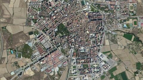 Imagen a&eacute;rea de Huesca.