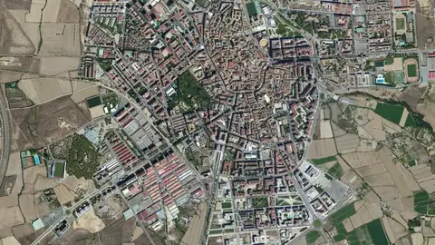 Imagen aérea de Huesca. Imagen aérea de Huesca.