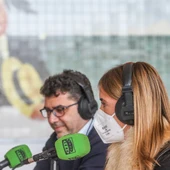 Carlos Torres (Fundación carnaval) y Genoveva Ferragut (Cervezas Victoria) Carlos Torres (Fundación carnaval) y Genoveva Ferragut (Cervezas Victoria)