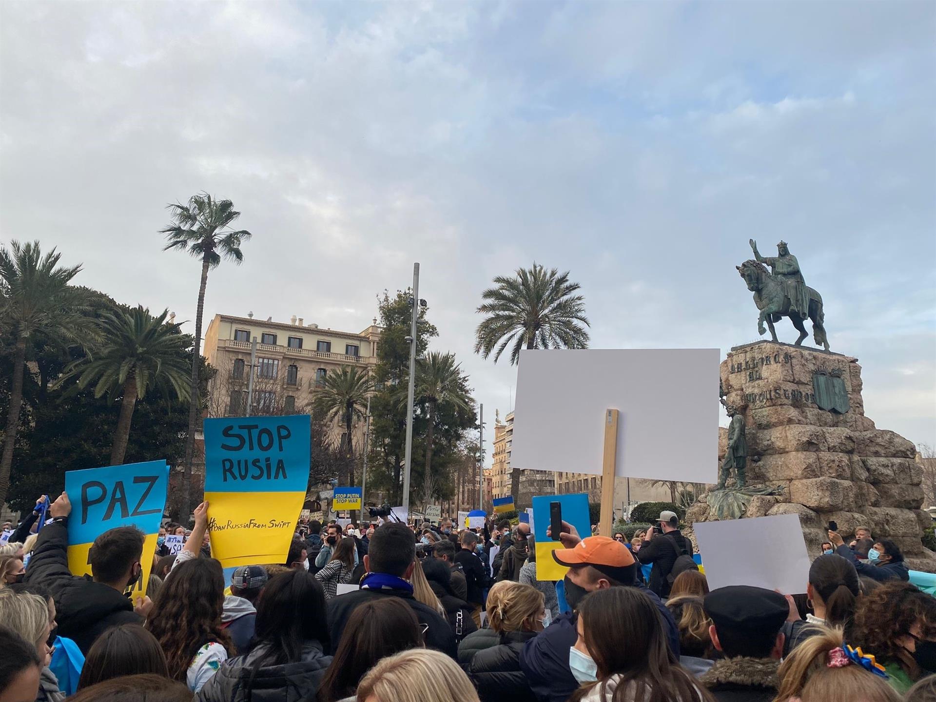 Una manifestación de apoyo a Ucrania recorrerá las calles de Palma este sábado en el segundo aniversario de la invasión rusa Una manifestación de apoyo a Ucrania recorrerá las calles de Palma este sábado en el segundo aniversario de la invasión rusa