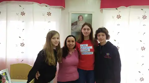 Niñas ucranianas en Puertollano Niñas ucranianas en Puertollano