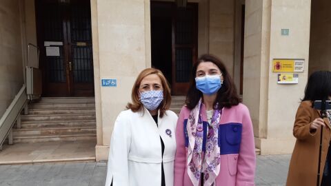 La subdelegada del Gobierno en Alicante, Araceli Poblador, y la ministra de Justicia, Pilar Llop La subdelegada del Gobierno en Alicante, Araceli Poblador, y la ministra de Justicia, Pilar Llop