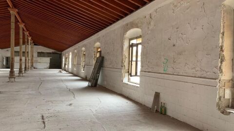 Vista parcial del interior de la Casa de la Misericordia que será rehabilitada Vista parcial del interior de la Casa de la Misericordia que será rehabilitada
