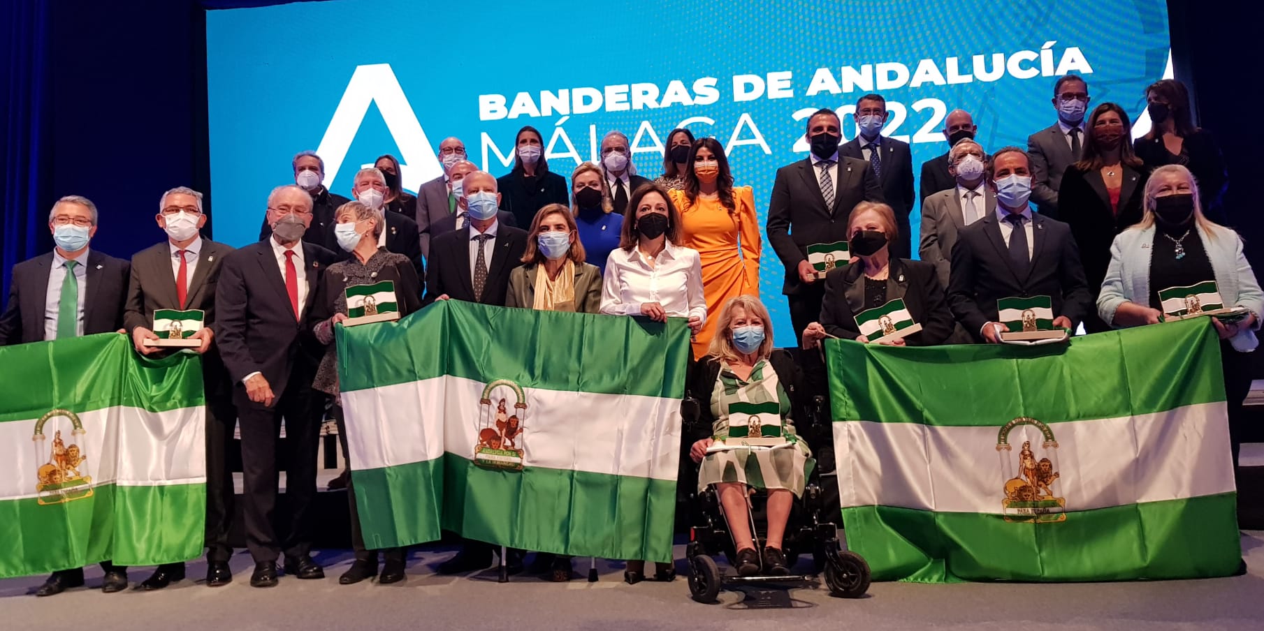 Las banderas de Andalucía 2022, ejemplo para los malagueños Las banderas de Andalucía 2022, ejemplo para los malagueños
