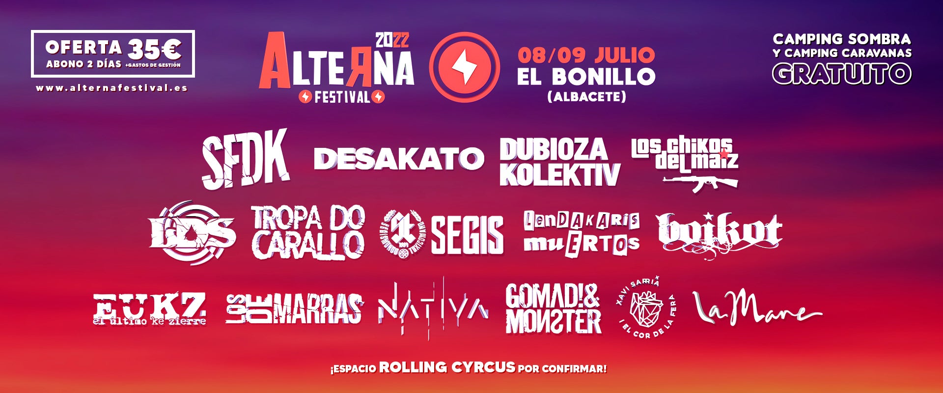 Vuelve el Alterna Festival en el Bonillo Vuelve el Alterna Festival en el Bonillo