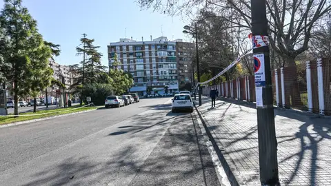 Espacio por el que discurrirá el futuro carril bici de la Avenida del Cid Espacio por el que discurrirá el futuro carril bici de la Avenida del Cid