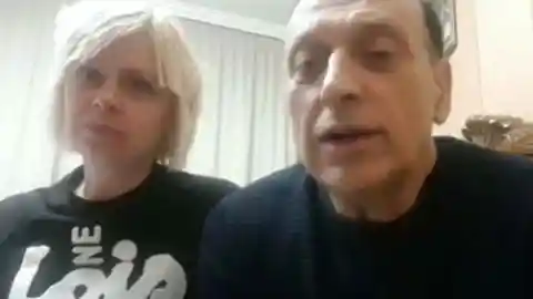 Svetlana Kamaz y Luis Delgado, durante una videollamada con Antena 3 TV. Svetlana Kamaz y Luis Delgado, durante una videollamada con Antena 3 TV.