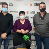 Pablo González y Álex Fratini, vicepresidentes de ABRECA visitabn los estudios de Onda Cero marina Baixa. 