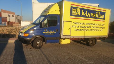 El camión que viajará desde Pozuelo hasta Polonia El camión que viajará desde Pozuelo hasta Polonia