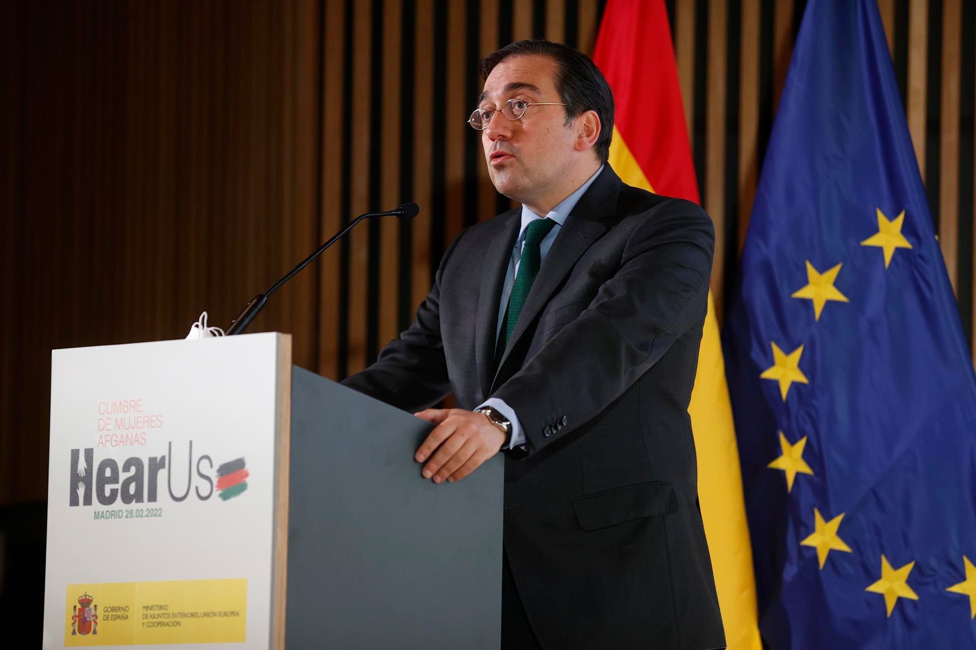 José Manuel Albares: "La decisión del envío de armas a Ucrania no es un cambio, es una evolución" José Manuel Albares: "La decisión del envío de armas a Ucrania no es un cambio, es una evolución"