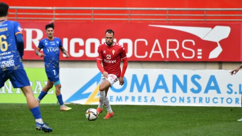 Santi Jara, jugador del Real Murcia