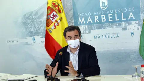 Félix Romero, portavoz del Gobierno municipal, en rueda de prensa. Félix Romero, portavoz del Gobierno municipal, en rueda de prensa.